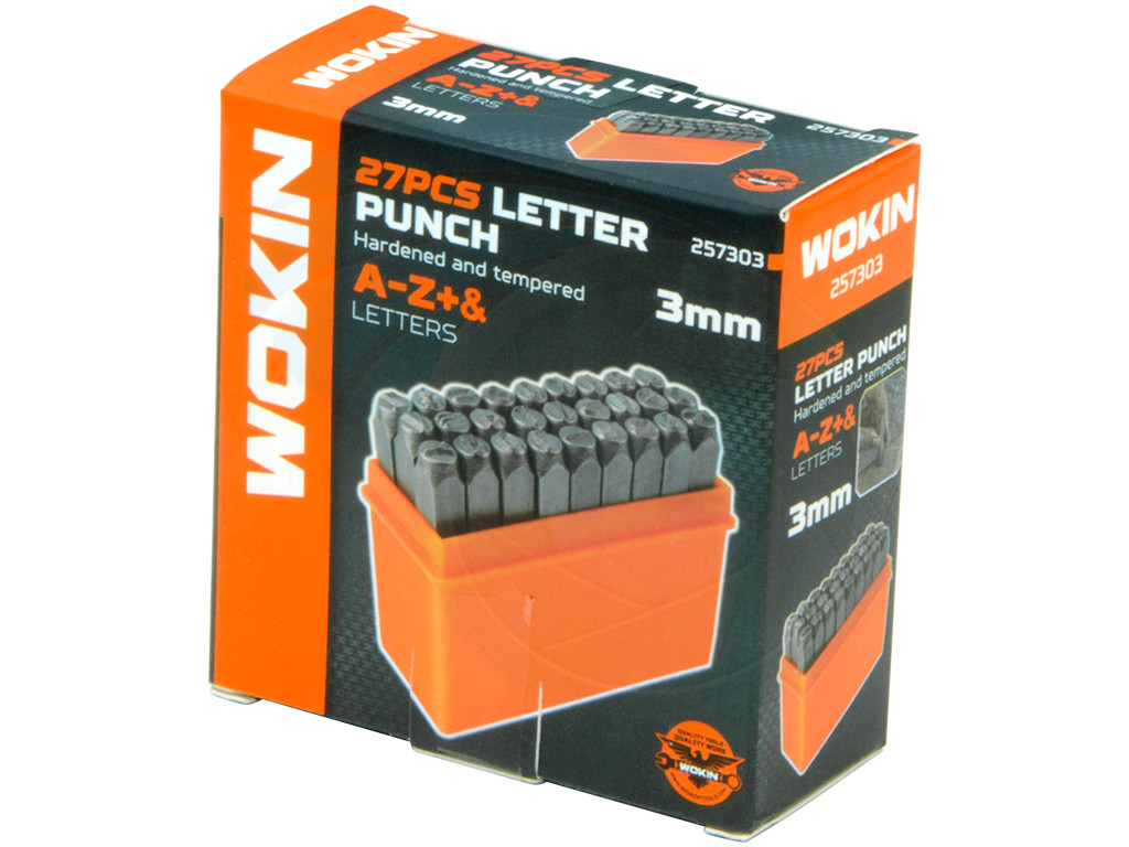 Steel Punch Stamp Die Set Metal Tool Letters (A-Z) 27-Piece